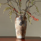 Smiletag Rustic Vase for Home Decor, Farmhouse Terracotta Vases, Stone Vases, Large Vases for Living Room Decor, Rustic Flower Vase Decoration for Living Room Tall Ceramic Vase by Smiletag