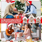 Riceshoot 3 Pcs Christmas Gingerbread House Stocking Holders,Warm Brown - Image 6