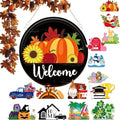 Interchangeable Door Sign Welcome Sign for Every Season,Slot-In Design,B14 by HIDRUO