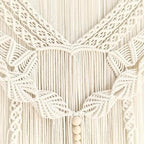 Achart Macrame Wall Hanging Large- Boho Wall Decor- large wall art- Wall Decor Living Room- Macrame Tapestry Boho Decor for Bedroom (Leaf &Wood Bead) - Image 3