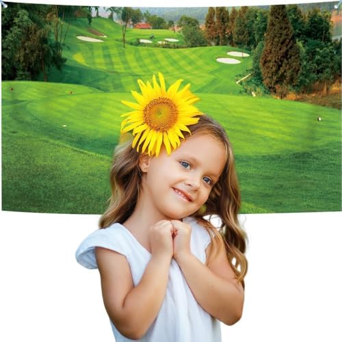 6x13ft Golf Course Garage Door Decorations Green Grass Spring Natural Scenery Golf Themed Backdrop Golf Banquet Decor Golf Sports Party Baby Shower Birthday Party Supplies Studio Props - Image 7