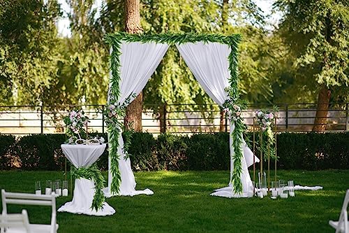 RECUTMS 4Pc Artificial Boston Ferns Garland 5.8Ft Green Fake Greenery Vines - Image 5