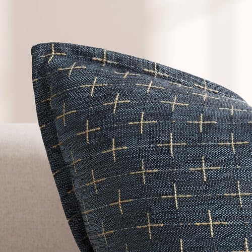 ZWJD Pillow Covers 24x24 Set of 2 Soft Polyester Textured Pillow Covers with Stylish Flange Edge Cozy Farmhouse Throw Pillows for Couch Bed Sofa Living Room - Image 2