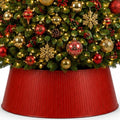 27in Christmas Tree Collar, Red Tree Skirt Alternative, Tree Base Cover for Decorations, Skirt Base Stand Protection from Pets, Fits Majority Tree Stands (Red) by InSideOut
