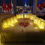 Will You Marry Me? Luminary Bags with LED Tea Light Candles, Balloons, and Rose Petals – Romantic Decorations for Proposals, Anniversaries, and Special Moments - Image 2