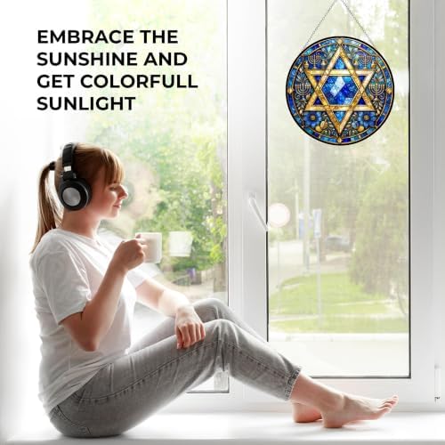 Star of David Hanukkah Home Decor Wall 9.8" - Image 4