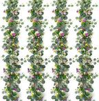 Flower Garland Artificial Daisy Garlands Floral Vines 3D Butterfly by MagicLife
