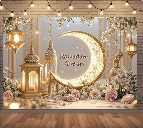 Generic 9x6ft Multicolored Vinyl Eid Photography Backdrop with High Definition Digital Printing, Perfect for Party Banners and Home Decorations - Image 3