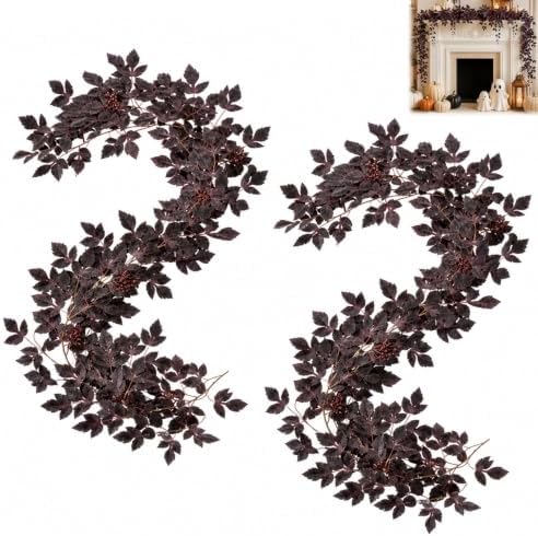 2 Pack 6 Ft Fall Garlands, Fall Decorations for Home by MeiAid