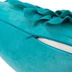 OiseauVoler Decorative 3D Flower Throw Pillow Covers 18 x 18 Inch Teal - Image 6