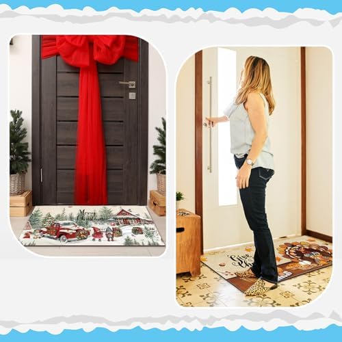 Tinideya 12 Pcs Seasonal Holidays Doormats 10x22 Non Slip,Classic Style - Image 6