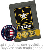 US Army Veteran Garden Flag - Set with Stand Armed Forces Rangers United State American Military Retire Official - House Decoration Banner Cemetery Yard Rememberance Veterans Day Gifts Made in USA - Image 5