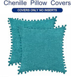 CaliTime Decorative Couch Throw Pillow Covers 22 X 22 Inches Lake Blue - Image 6