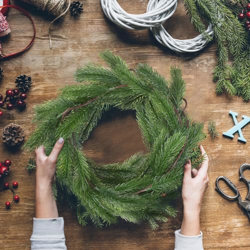 Lyrow 4 Pcs Christmas Pine Greenery Garland, Artificial Pine Garland - Image 7