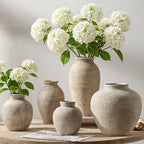Vanselia Ceramic Flower Vase Home Decor - Large Tall Farmhouse Table Vases Rustic Vintage Living Room Kitchen Bedroom Decorations for House Book Shelf Office Coffee Desk Dining Fireplace (12" Retro) - Image 6