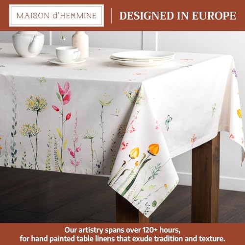 Maison d' Hermine Table Cloth Rectangle Table Reusable 100% Cotton 70"x140" - Image 2