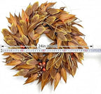 24 Inch Fall Wreath for Front Door, Autumn Leaves for Thanksgiving Decor - Image 2