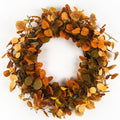 Eucalyptus Fall Wreaths for Front Door 22", Handmade Fall Leaves Wreath for Autumn, Floral Farmhouse Wreath for Wall and Outside Indoors by HomeKaren