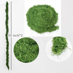 2-Pack 55-Inch Bendable Artificial Moss Vines, Faux Greenery for Decor - Image 2