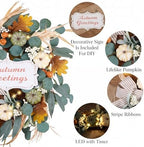 Valery Madelyn 24'' Fall Wreaths for Front Door with LED Lights - Image 5