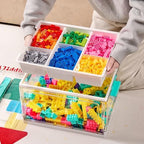 Vtopmart 24 QT Clear Craft Organizer with Removable Tray & Dividers, 1 Pack - Image 7
