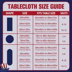 Rectangle 4th of July Tablecloth 60x102 Inch, Patriotic Red White and Blue Table Cloth, Polyester Waterproof Wrinkle Resistant Independence Day Table Cover for Memorial Day Decorations Decor - Image 7