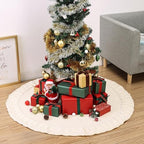 Mr. Pen Christmas Tree Skirt - 48 Inch Knitted Xmas Tree Skirt - Image 5