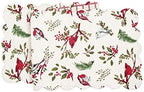 C&F Home Sprig Chickadees & Red Cardinals Birds 100% Cotton Quilted Christmas Table Runner Xmas 14" x 51" Festive Winter Holidays Home Kitchen Dining Dinner Table Tabletop Machine Washable Scalloped by CFHome