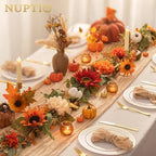 NUPTIO Fall Garland with Sunflower Pumpkin: 6ft Fall Decor for Thanksgiving - Image 2