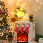 Christmas Stocking Holders for Mantle Set of 6 Silver - Image 5