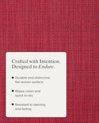 Chilewich Mini Basketweave Placemats, Round Woven Placemats Set of 4 - Image 3