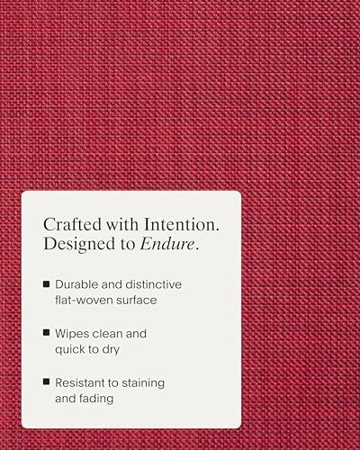 Chilewich Mini Basketweave Placemats, Round Woven Placemats Set of 4 - Image 3