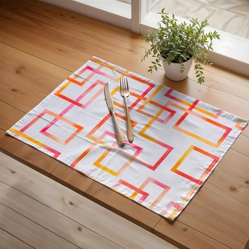 Maison d' Hermine Placemats Set of 4 Reusable 100% Cotton (13"x19") - Image 6