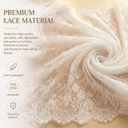 6 Pcs White Lace Table Runner 30x120 Inch Boho Lace Tablecloth - Image 3