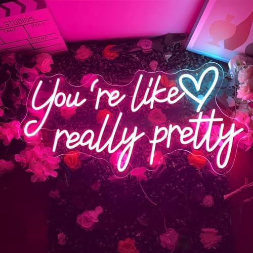 You Like Really Pretty LED Neon Sign Transparent Acrylic Light Decor for Wedding Birthday Party Wall Home Bedroom Room Art Decoration with USB Light Modulator 5V - Image 3