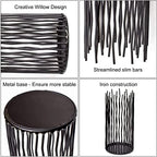 Metal Candle Holders for Pillar Candles - Black Wire Candle Holder Set of 3 - Image 6