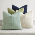 MIULEE Farmhouse Decorative Pillow Covers 18x18 Inch Set of 4 Muted Teal by MIULEE