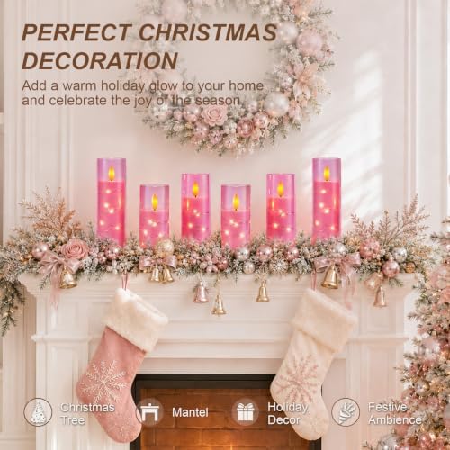 Raycare 7 Pack Flameless Battery Operated Pillar Candles with Remote Timer - Image 6