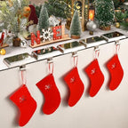 Christmas Stocking Holders for Mantle, Weighted Stocking Hangers, Christmas Stocking Hooks for Tables Window Fireplace Mantle Decoration(Silver,7PCS) - Image 2