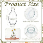 Hushee 12 Pcs Bud Vases Bulk Glass Small Vases for Flowers, Tall - Image 2