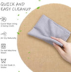 Kochorie 100 Pieces Burlap Placemats 15 Inch Round - Image 3