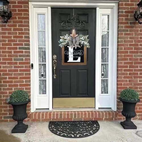 16'' Personalized Last Name Welcome Sign, Door Wreaths for Front Door Outside, Spring Wreath for Front Door Decor, Farmhouse New Home Gifts for Home (L) - Image 3