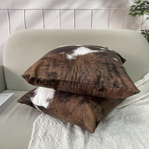 TOMWISH Pack of 2 Christmas Cowhide Printing Western 26x26 Pillow Cover - Image 3
