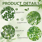 Daifunli 12 Pcs Artificial Hanging Plants Fake Hanging Ferns Plastic Fake Plant for Wall Room Garden Garland Indoor Outdoor Decor No Basket (Mandala, Willows, Fuchsia, String of Pearls) - Image 4