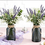 6 Pack Mason Jar Vases for Centerpieces, Black Glass Flower Vase - Image 4