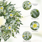 JORNOY 24inch Spring Wreath for Front Door Decor - Image 5