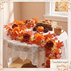 6 Pack Fall Garland Flower Autumn Leaf Garlands Total 35.4 ft - Image 4