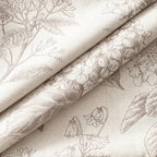 Set of 2 Decorative Floral Pillow Covers 22x22 Inch Light Camel - Image 2