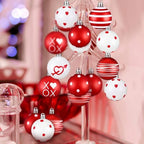 Libima 40 Pcs Valentine's Day Hanging Ball Ornaments Plastic Tree Decorations Valentine Ball Decorative Supplies Painted Love Ornament for Valentine's Day Party Decor,1.97 in(XOXO) - Image 5