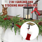 MorningRo 6 Pack 2 in 1 Stocking Holders for Mantle, Dark Bronze - Image 4